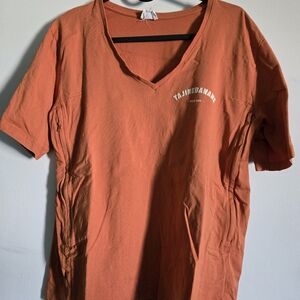 Tajinebanane - Breastfeeding Orange V-Neck Shirt